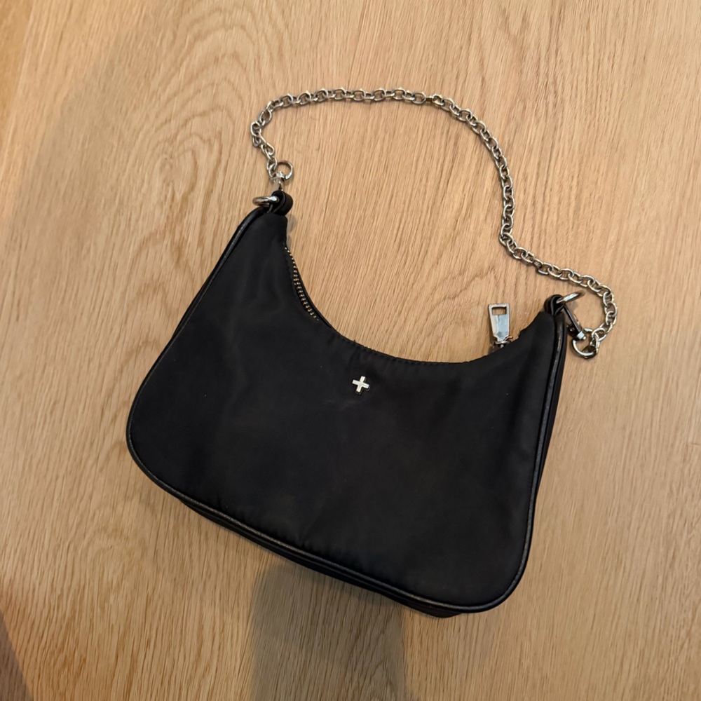 Princess Polly Shoulder Purse With Chain Black